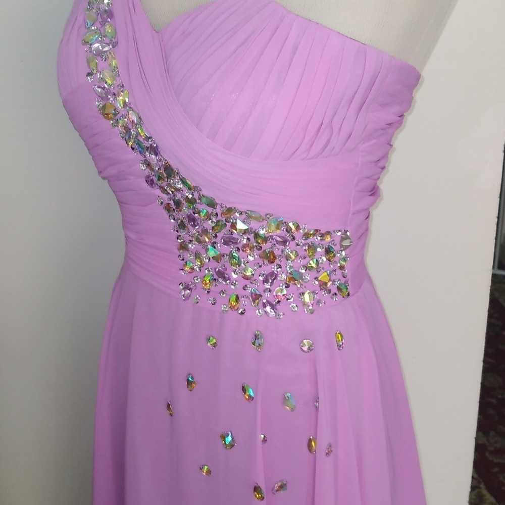 Maxi wedding dressone shoulder size s - Picture 11 of 14